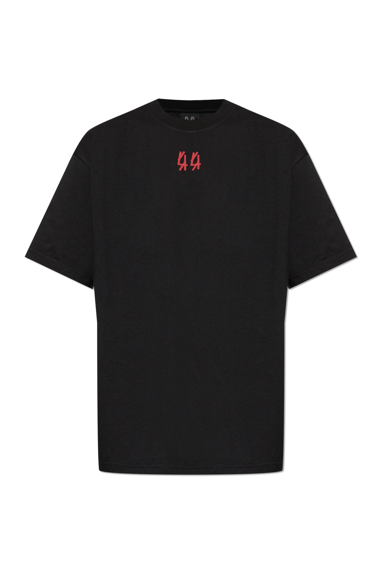 Tシャツ・カットソー NEW ERA BLACK LABEL OVER FIT T-SHIRTS 5FT633 Black T-shirt with logo 44 Label Group - Vitkac Australia